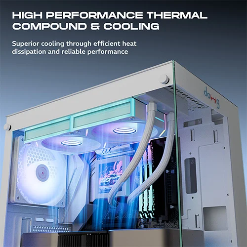Dawg L240 AIO ARGB 240mm White CPU Liquid Cooler